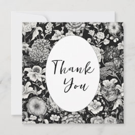 Midnattsbloom: En Blommigt för Mörk Tack Kort