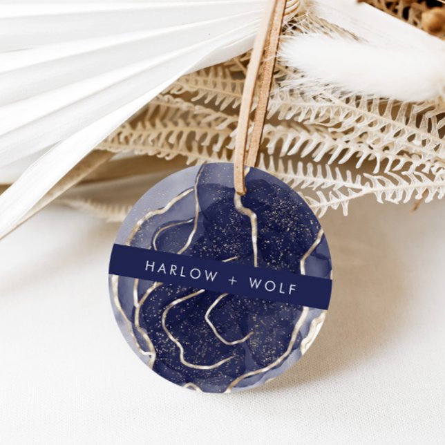 Midnattsflottan Guld Elegant Modern Bröllop Gåvor Etiketter (Skapare uppladdad)