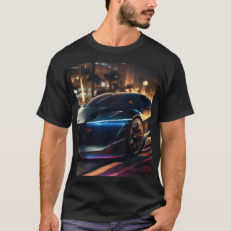 Midnattshastighet: ett Hyper-Realistiskt koncept T Shirt