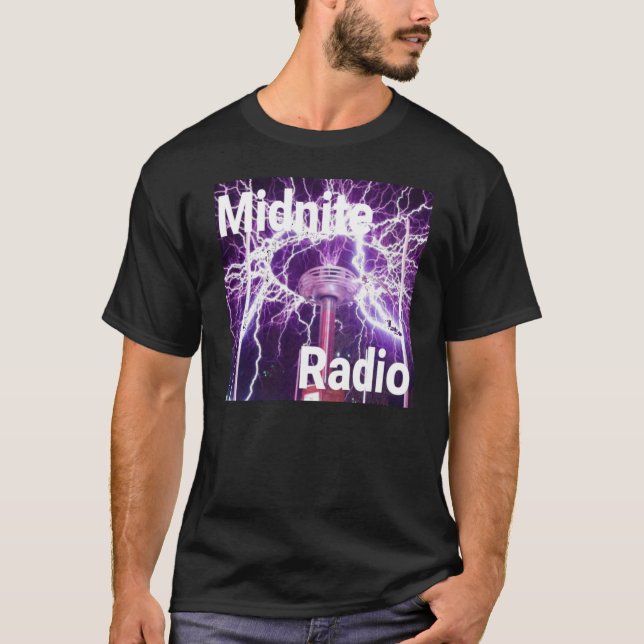 Midnattsradio - Private Stream! Internet Radio T Shirt (Framsida)