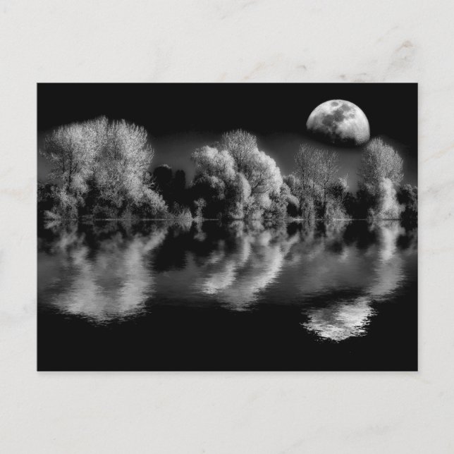 Midnattsreflektioner Vykort (Framsida)