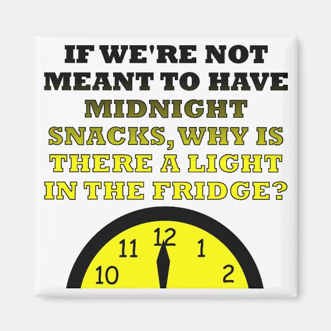 Midnattsskorpan Fridge Light Funny Magnet (Framsidan)