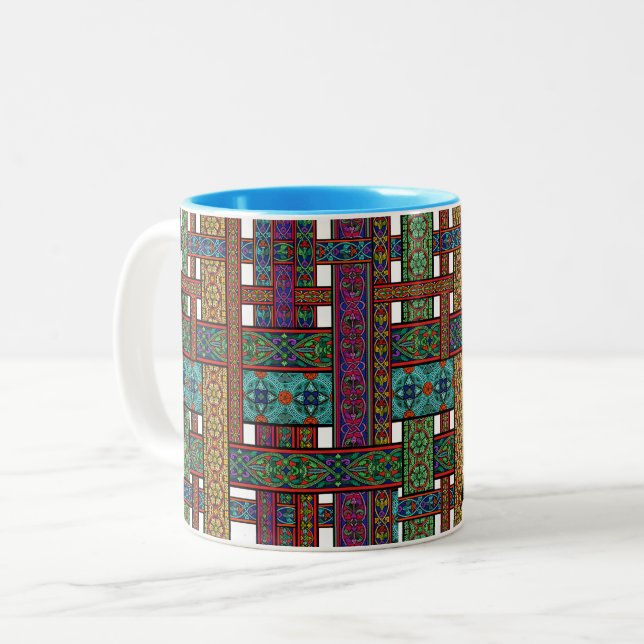 Midnattssol Glasfärgad Mugg (Framsida vänster)