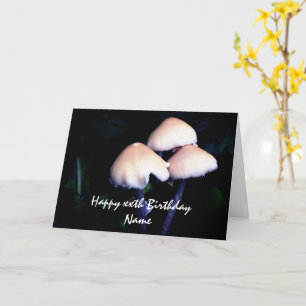 Midnattssvampar Natur Personlig Birthday Kort