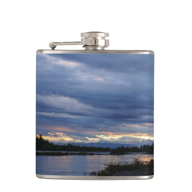 Midnight Alaska Sunset Fickplunta (Framsidan)