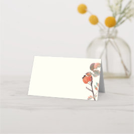 Midnight Autumn Blank Folded Place Card Placeringskort