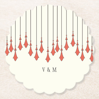 Midnight Autumn Wedding Underlägg Papper