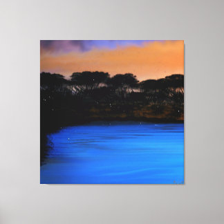 Midnight Azure Serenity Canvastryck