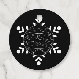 Midnight Baby Reindeer Napkins Gåvor Etiketter