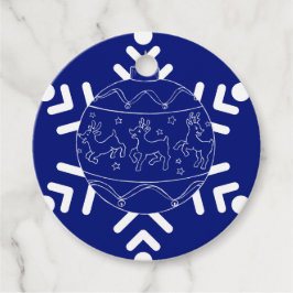 Midnight Baby Reindeer Pappra Tallrikar Gåvor Etiketter