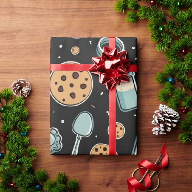 Midnight Baking Madness | Whimsical Cookie  Presentpapper (Julgåva)