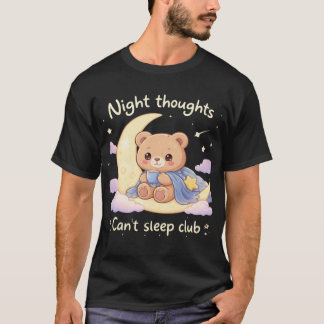 Midnight Bear 🌙 – Drömmiga Nattugglans Vibratione T Shirt