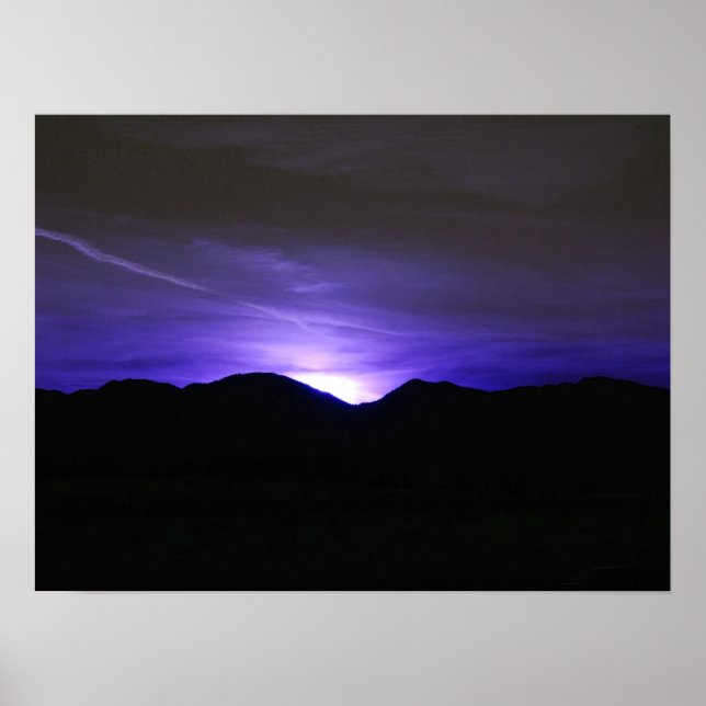 Midnight Blå himmel Poster (Framsidan)