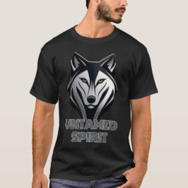Midnight Black and Metallic Silver Varg Logotyp Ar T Shirt