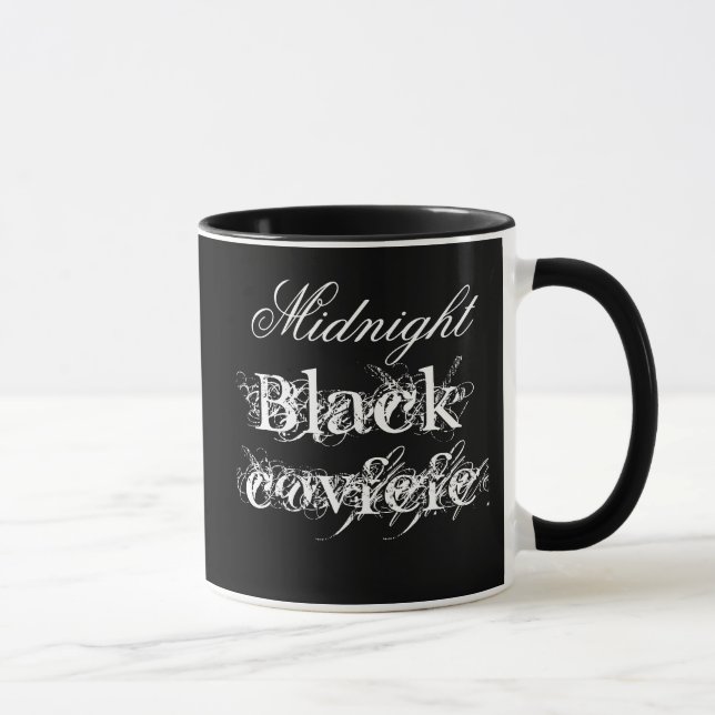 Midnight Black cofvefe anpassade Mugg (Höger)