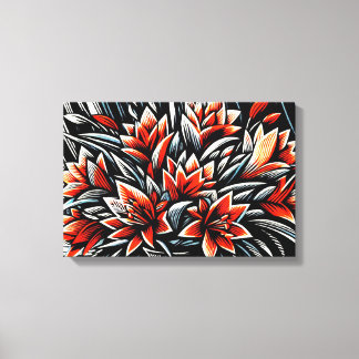 Midnight Bloom Canvastryck