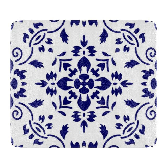 Midnight Bloom Classic Blue Floral Mosaic (Framsidan)