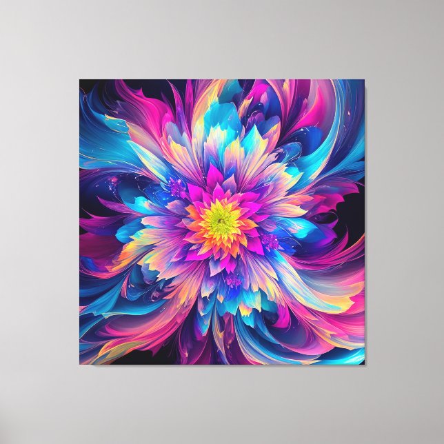 Midnight Bloom - Edition 002 Wrapped Canvas Art (Framsida)