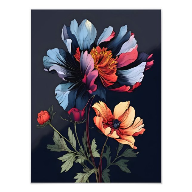 Midnight Bloom Fototryck (Framsidan)