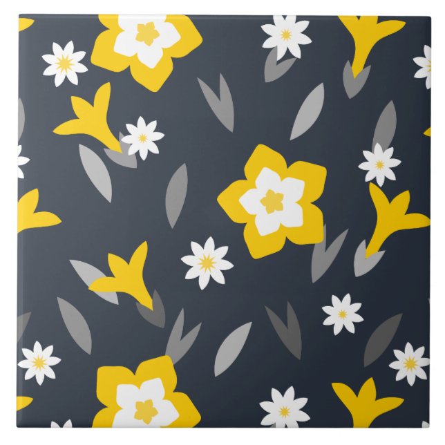 Midnight Bloom Kakelplatta (Framsidan)