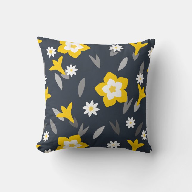 Midnight Bloom Kudde (Framsida)