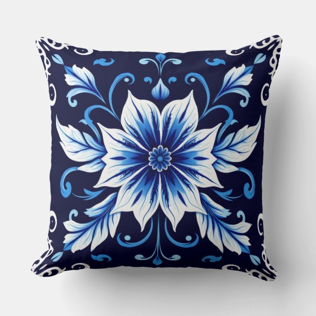 midnight bloom kudde (Framsida)