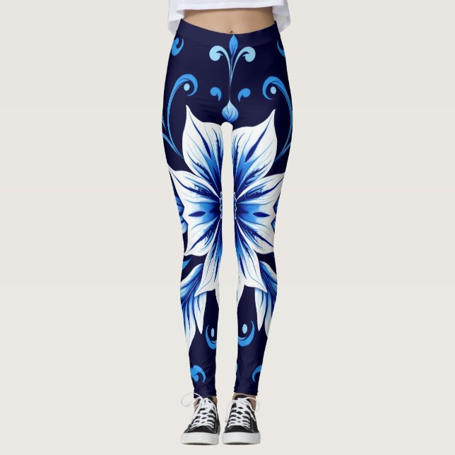 midnight bloom leggings (Framsida)