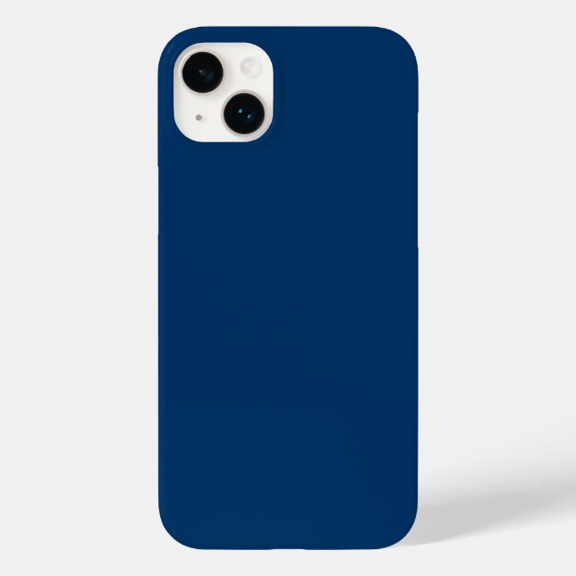 Midnight Blue Anpassningsbar iphone case (Baksida)
