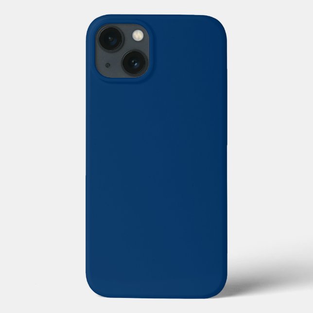 Midnight Blue Anpassningsbar iphone case (Baksida)