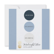 Midnight Blue Färg Palette-kort