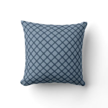 Midnight Blue Geometric Dekorativ kudde
