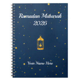 Midnight Blue Gold Dust Anteckningsbok