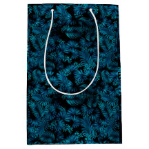 Midnight Blue Hawaiian Handflatan Tall Gift Bag