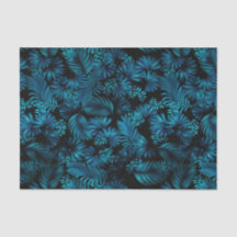 Midnight Blue Hawaiian Handflatan Tissue Paper