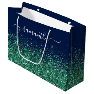 Midnight Blue Jägare Grön Glitter Elegant Namn