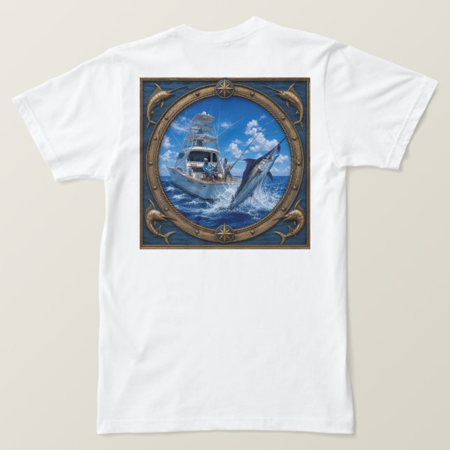Midnight Blue Marlin T-Shirt (Design baksida)