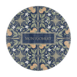 Midnight Blue Orange Blossom Mönster