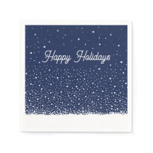 Midnight Blue Snö Holiday Satin Band