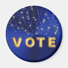 Midnight Blue Starlight Cascade Vote Magnet