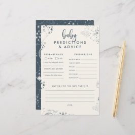 Midnight Blue Starry Night Baby Shower Predictions