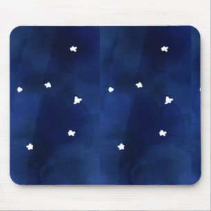 Midnight Blue stjärnry himlar Musmatta