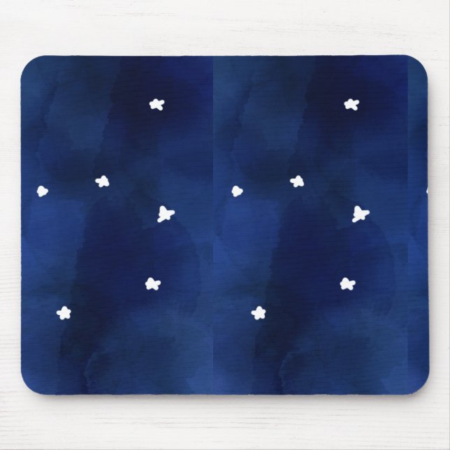 Midnight Blue stjärnry himlar Musmatta (Framsidan)