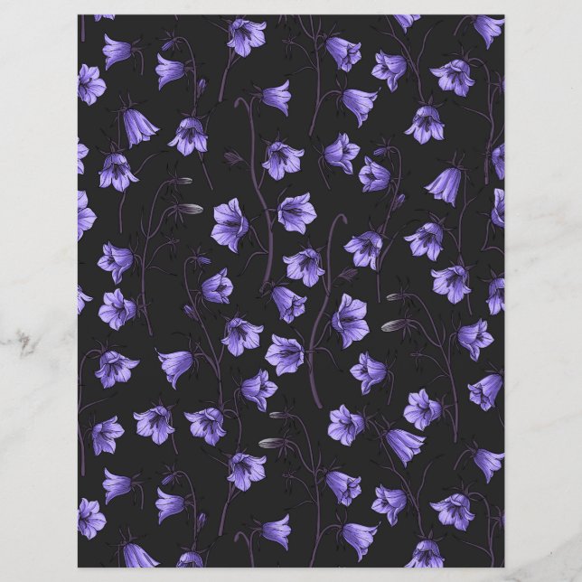 Midnight Bluebells, Harebells, Bellblommor (Framsida)