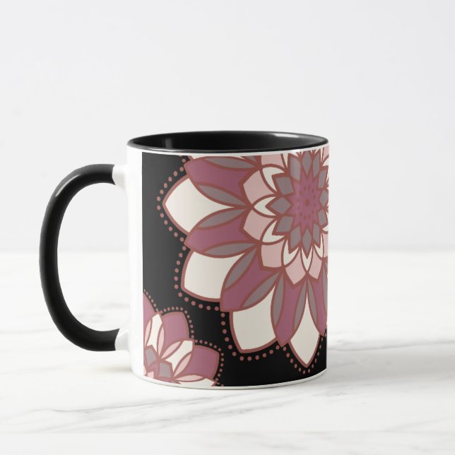 Midnight Blush Mandala-mugg Mugg (Vänster)