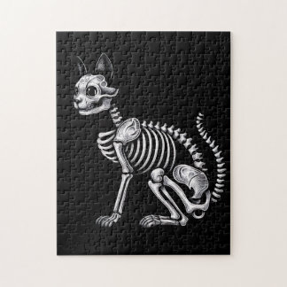 Midnight Bones: Skelettkatt Pussel