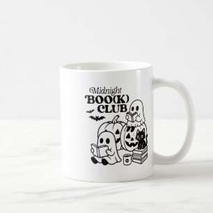 Midnight Boo(k) Klubb Halloween Spöken Reading Bok Kaffemugg
