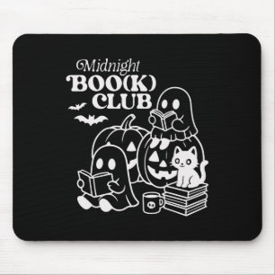 Midnight Boo(k) Klubb Halloween Spöken Reading Bok Musmatta