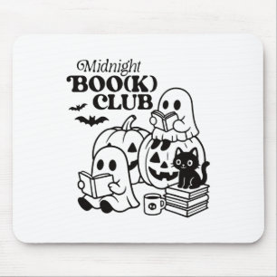 Midnight Boo(k) Klubb Halloween Spöken Reading Bok Musmatta