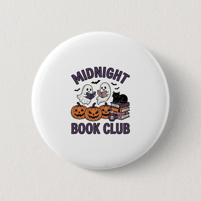 Midnight Book Club Halloween Läsdesign_1 Knapp (Framsida)