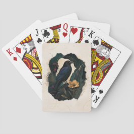 Midnight Botanical Raven Casinokort